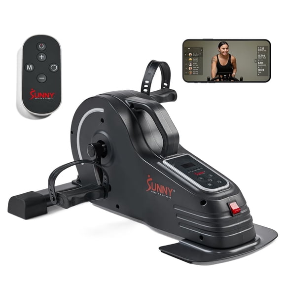 Ejercitador de pedales Sunny Health & Fitness 2 en 1 Smart con aplicación