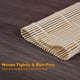 thumbnail image 5 of 3 hojas de alfombra para sushi, 9,5 x 9,5 pulgadas, de bambú natural, para enrollar sushi, para uso profesional en el hogar, 5 of 7