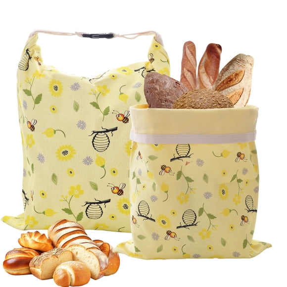 Bolsas reutilizables de cera de abeja para pan, 2 unidades, para pan de masa madre
