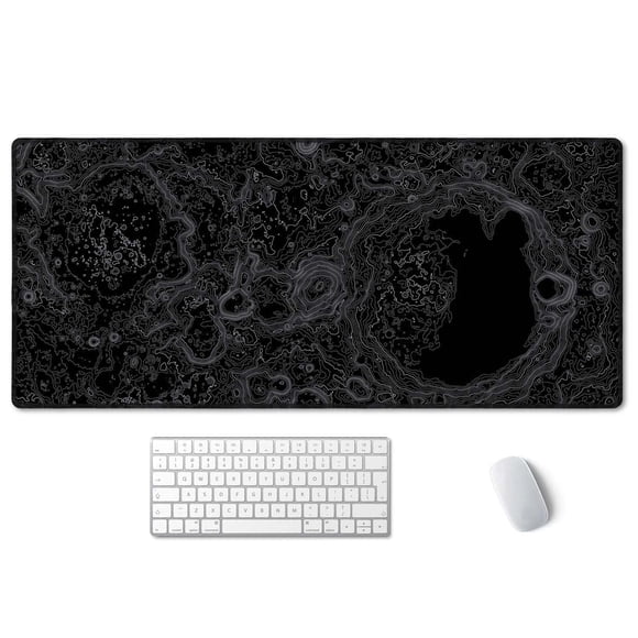 Mouse pad SSOIU Moon Topographic XXL 90x40 cm antideslizante