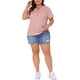 thumbnail image 2 of Agnes Orinda Blusas Casuales de Verano para Mujer de Talla Grande para la Escuela Universitaria, 2 of 6
