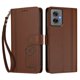 thumbnail image 3 of Funda Cartera Trébol para Motorola Moto G55 5G con Ranuras Tarjetas y Carga Inalámbrica Marrón, 3 of 6