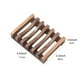 thumbnail image 4 of 1pc Self-Draining Wooden Soap Dish for Shower and Bathroom - Keep Your Soap Clean and Dry with this Easy-to-Use Soap Holder, 4 of 5
