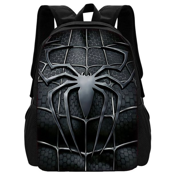 Cartoon M-Marvels Spider 3 pcs set Child School Backpack with Lunch Bags ,Pencil Bags School Bags for Boys Girls Best Gift-Man