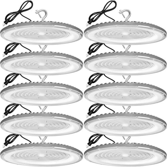 Luz LED High Bay UFO XYCN 300W 5000K 120VAC Pack 10