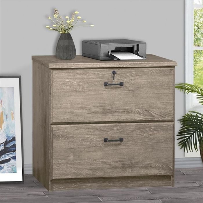 Msa Muebles Santa Ana - Cómoda Cajonera Kardex 77 Cm. Rustic Oak