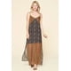 thumbnail image 1 of Vestido Lencero Largo de Gasa con Estampado Mixto, 1 of 5