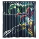 thumbnail image 1 of Cortina de ducha de Hulk, Spider-Man y Wolverine, juego de cortinas de baño con ganchos, tamaño 66 x 72 pulgadas, 1 of 3