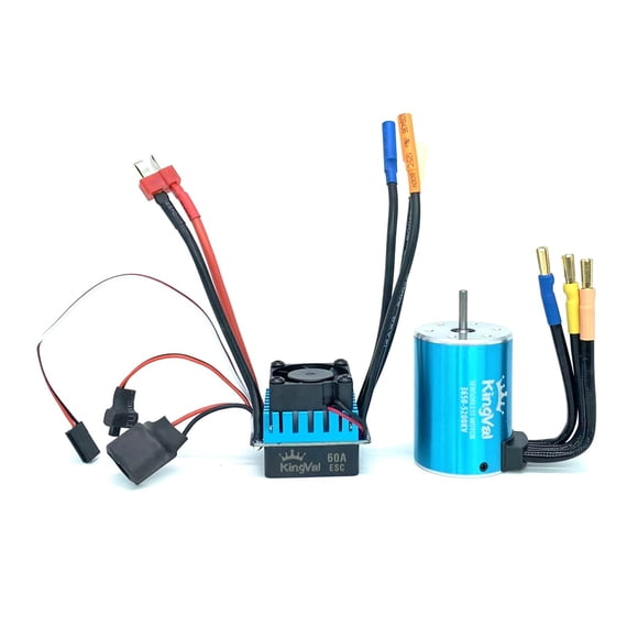 Motor KingVal 3650 5200KV Sensorless Escobillas Sin Escobillas 60A ESC