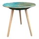 thumbnail image 1 of Mesa Lateral Dorada Madera Mesa De Centro Decoración 50cm azul acero, 1 of 2