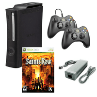 Consola Xbox 360 Elite Microsoft Dos Controles Retrofam Saints Row - Reacondicionado
