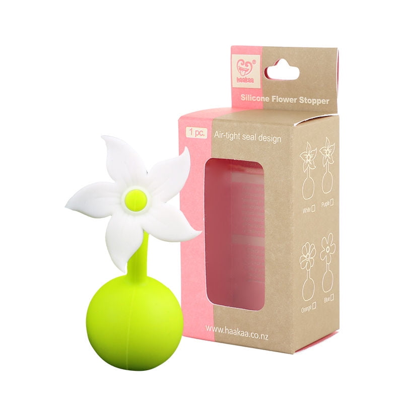 Haakaa - Accesorio Tapón Flor De Silicona Para Recolector Blanco