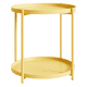 thumbnail image 1 of Mesa Lateral Auxiliar 2 Niveles Metalica 42x42x52cm Beige, 1 of 3