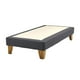 thumbnail image 1 of Base Elegante Cama Europea 1.5 Plaza 105x200 Cm Gris Lino, 1 of 3