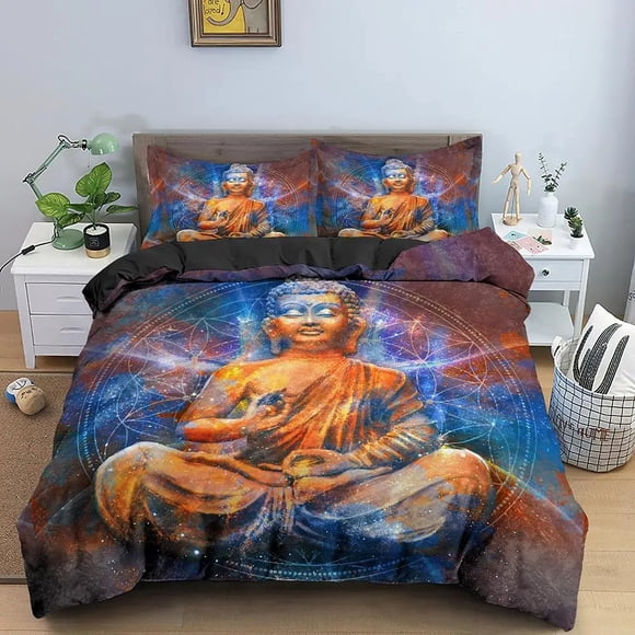 Buddha Bodhisattva Bedding Set Boys Girls Duvet Cover Pillowcase Bed Kids Adult Fashion Home Textileextile
