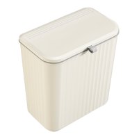 Magideal - Cubo Basura Colgante Para Cocina, Cubo De Basura Con Tapa, Cubo De Basura Estrecho Y Delgado, Cesto De Basura De Cocina Para Oficina, Solárium Y Dormi 12 Litros De Nata