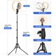 thumbnail image 5 of Luz anular para selfies QEUOOIY de 12 pulgadas con trípode de 63 pulgadas o soporte para teléfono, 5 of 7