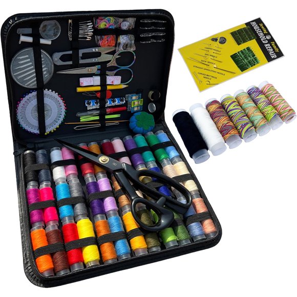 Kit de Costura YAJUYANG de 251 Piezas con 45 Bobinas de Hilo de 150 yd
