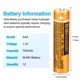 thumbnail image 2 of Batería recargable CUCESH NI-MH AAA 1,2 V 700 mAh (paquete de 6), 2 of 7