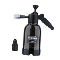 Magideal - Pulverizador De Espuma A Presión Manual Para Coche De 2000 Ml Con 2 Boquillas, Pulverizador De Jabón Portátil Versátil De 12,5 X 33 Cm Para Césped Y J Negro
