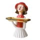 thumbnail image 1 of Chica Resina Estatua Caja Estatuilla Esculturas Plato Escritorio Almacenamiento Bandeja Para Servir Rojo, 1 of 3