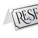 thumbnail image 3 of Reserved Table Signs, paquete de 12 unidades, Juvale Metal Wedding Restaurant, 3 of 5