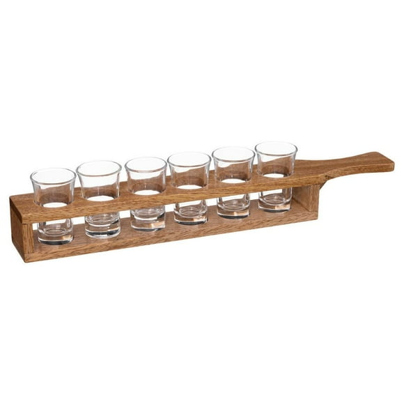 Soporte con 6 vasos de chupito