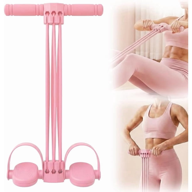 Banda resistencia pedal pie 6 tubos yoga moda tirador mujer entrenamiento cuerpo completo