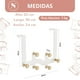 thumbnail image 3 of Perchero para puerta 6 Ganchos Blanco, 3 of 7