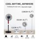 thumbnail image 2 of Ventilador de escritorio y mesa UN UNITEDTIME plegable con mando a distancia, 2 of 7