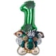 thumbnail image 4 of Jungle Animal Number Globos Jungle Themed Tiger Zebra Monkey Para Suministros 1 A?o De Edad, 4 of 5