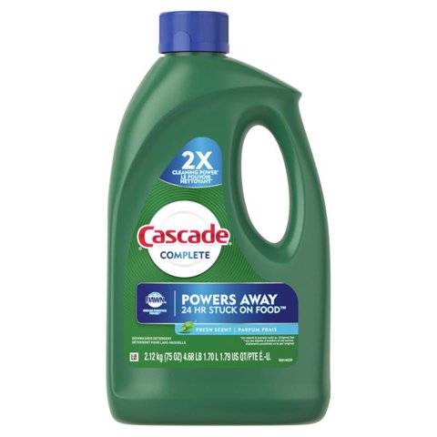 Detergente Para Lavavajillas Cascade Fresh Scent Gel, 2,2 L