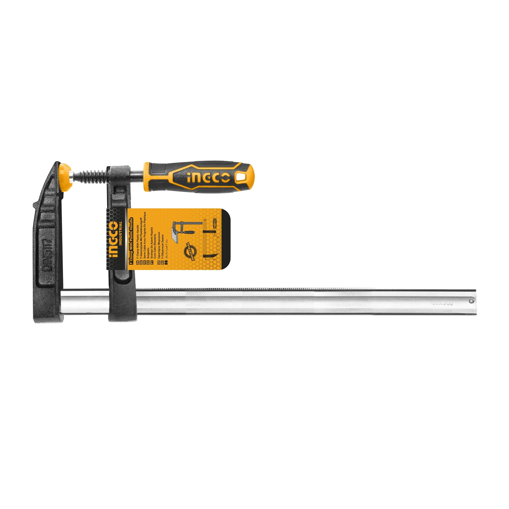 Ingco - Prensa Sargento En F Industrial 120x800mm