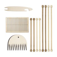 Magideal - Kit De Telar De Madera Portátil Tejido A Mano Artesanía Duradera Regalo Diy Marco De Tejido De Ganchillo Para Adultos Niños Alfombras Guantes Suéteres