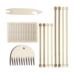 Magideal - Kit De Telar De Madera Portátil Tejido A Mano Artesanía Duradera Regalo Diy Marco De Tejido De Ganchillo Para Adultos Niños Alfombras Guantes Suéteres