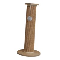 Ioensy - Rascador Para Gatos Cuerda De Sisal Poste De Escalada Para Gatos Grandes Gatito Caqui Marrón 63X30Cm