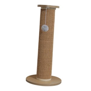 Ioensy - Rascador Para Gatos Cuerda De Sisal Poste De Escalada Para Gatos Grandes Gatito Caqui Marrón 63X30Cm