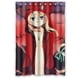 thumbnail image 1 of Cortina de ducha de baño con diseño de chica de anime de dibujos animados, juego de cortinas con ganchos, tamaño 48 x 72 pulgadas, 1 of 3