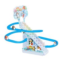 Bothyi - Pingüino Eléctrico Para Subir Escaleras, Juguetes Con Luces, Divertido Para Niños Pequeños, 3 Pingüinos