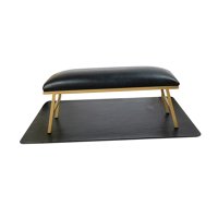 Magideal - Juego De Almohadas Y Manteles De Mano, Accesorios Para Decoración De Uñas, Almohadilla Antideslizante Para Muñeca Y Brazo, Reposamanos , Negro