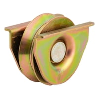 Metalhsa - Rueda Para Portón Con Placa Abierta 75 Mm