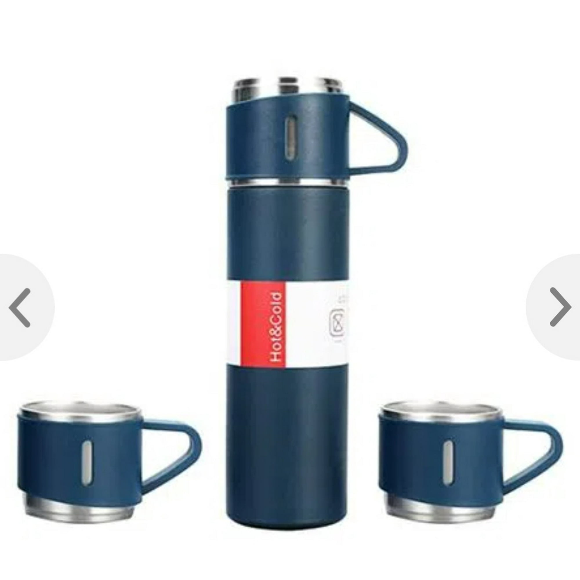 Mundo Eve - Set Termo Caliente Frio 3 Tazas 500 Ml Azul