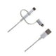 thumbnail image 1 of Cable USB 3 En 1 Mricro USB Tipo C Lightning 0.8M Philips, 1 of 6