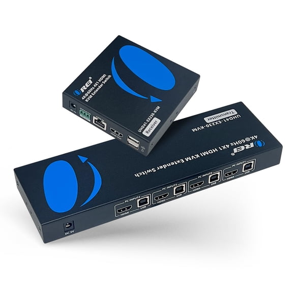 Extensor KVM OREI 4K HDMI sobre Ethernet 70 m 2 USB