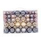 thumbnail image 5 of 100x adornos de bolas de Navidad decoraciones colgantes para de Navidad bolas de Navidad para boda fiesta de graduación aniversario de año Nuevo Hierro Gris Oro, 5 of 5
