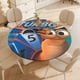 thumbnail image 4 of Turbo-theme Fitted Round Tablecloths Elastic Edged Table Covers Waterproof Table Cloth for Kitchen Holiday Party Tables Decor 150cm, 4 of 6
