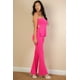 thumbnail image 4 of Conjunto De Top Bandeau Con Abertura Lateral Acanalada Y Pantalones Acampanados, 4 of 5