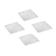 thumbnail image 3 of 4 Almohadillas De Silicona Para Patas De Muebles, Protectores Antideslizantes Para Suelo Para Escritorio, Cama, Sofá, Cuadrados, 6 Cm X 6 Cm, 3 of 5