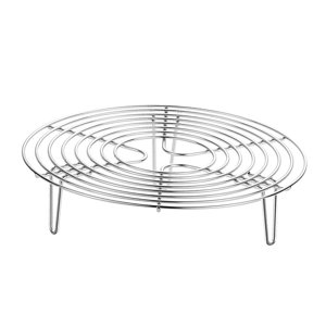 Magideal - Rejilla De Enfriamiento Redonda, Práctica Vaporera, Rejilla Redonda Para Parrilla, Vaporizador De Alimentos Vegetales, Herramienta, Duradera Para Rest 630 Pulgadas