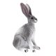 thumbnail image 2 of Figura De Conejo Realista Modelo De Zoológico De Animales De Granja Juguetes De Ense?anza Decoración De Mesa En Cuclillas Gris, 2 of 5
